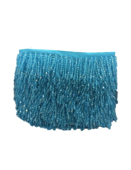 Fringes sewing Bicone Aquamarine AB pack - 1 MT.