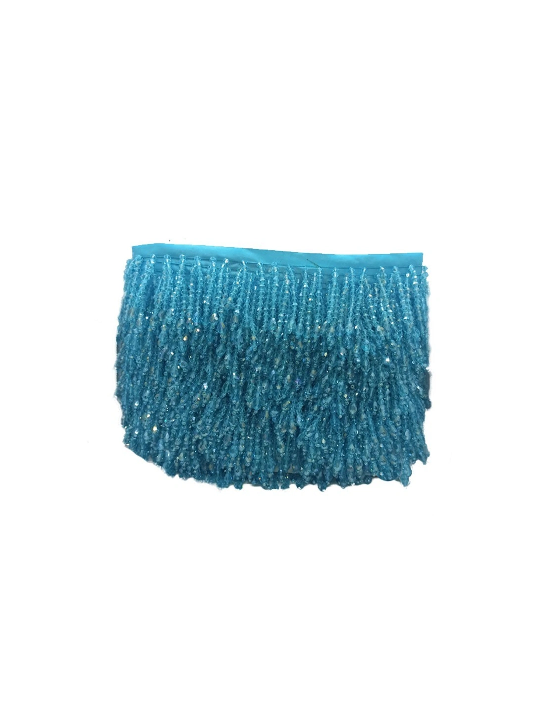 Fringes sewing Bicone Aquamarine AB pack - 1 MT.