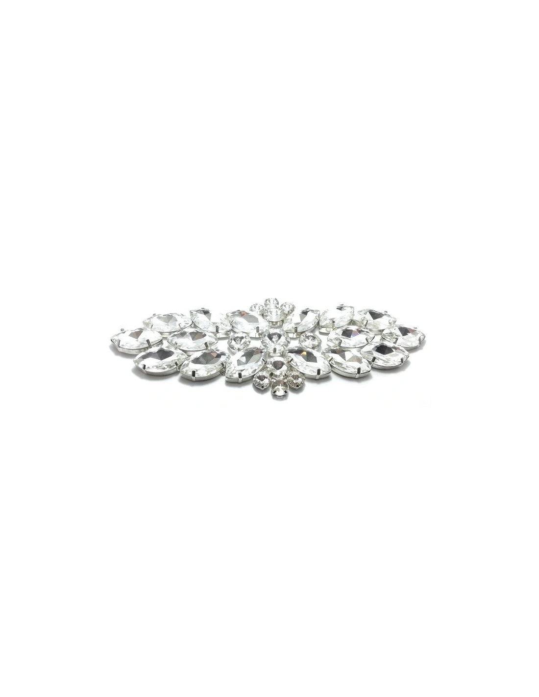 Application Strass Crystal-Stones-Silver  - 1PC - DECORATIONS FOR CLOTHES