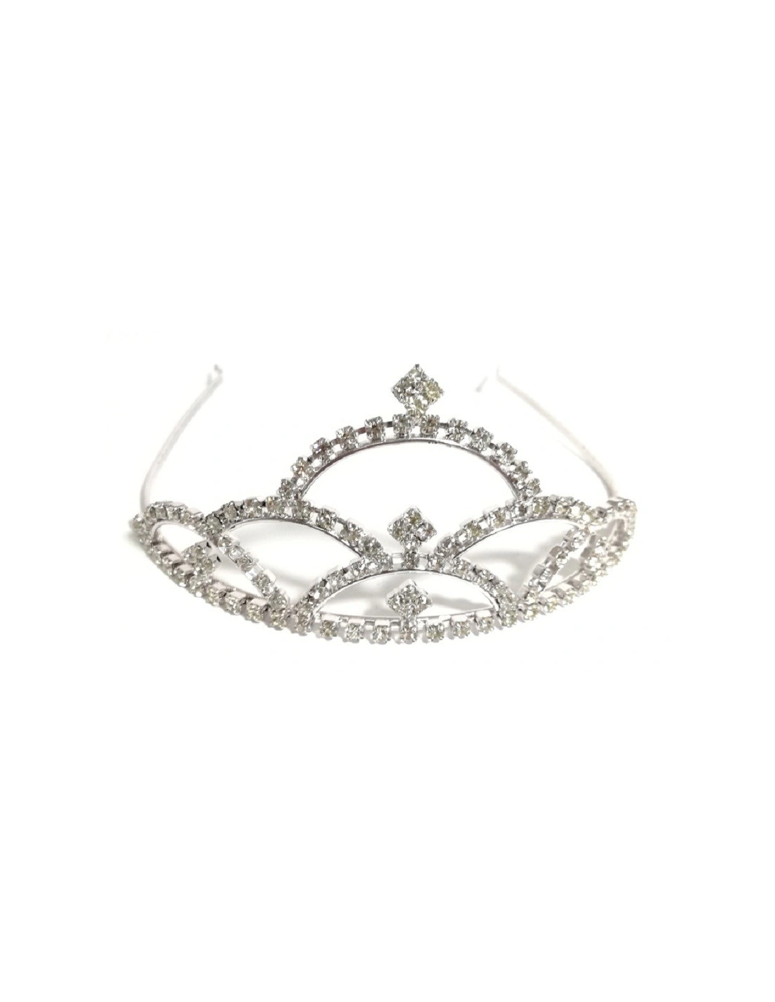 Tiara Crystal-Silver - 1PZ - Hair accessories
