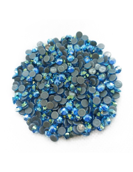 Strass rhinestones Stars Termoadesivi hotfix ss 16 Aquamarine AB - 1440PZ