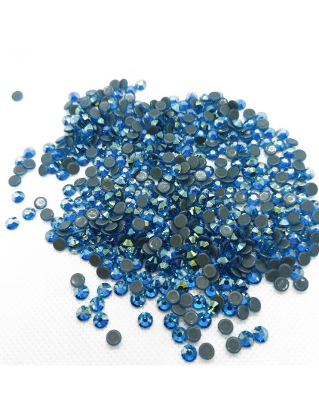 Strass rhinestones Stars Termoadesivi hotfix ss 16 Aquamarine AB - 1440PZ