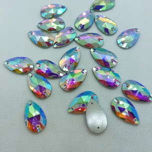 Pietra Goccia Stars mm 28x17 Crystal AB - 1PZ 2