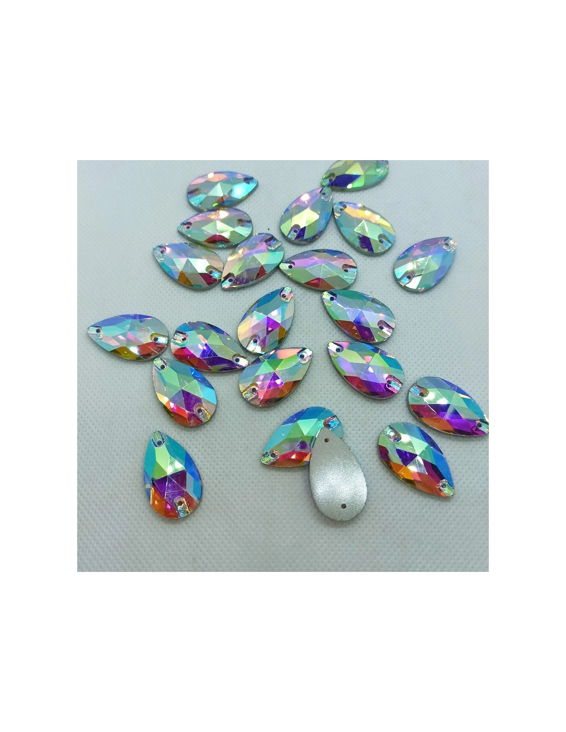 Pietra Goccia Stars mm 28x17 Crystal AB - 1PZ
