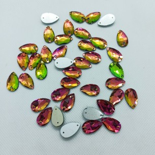 Pietra Goccia Stars mm 18x10,5 Crystal Vitrail Medium - 1PZ 2