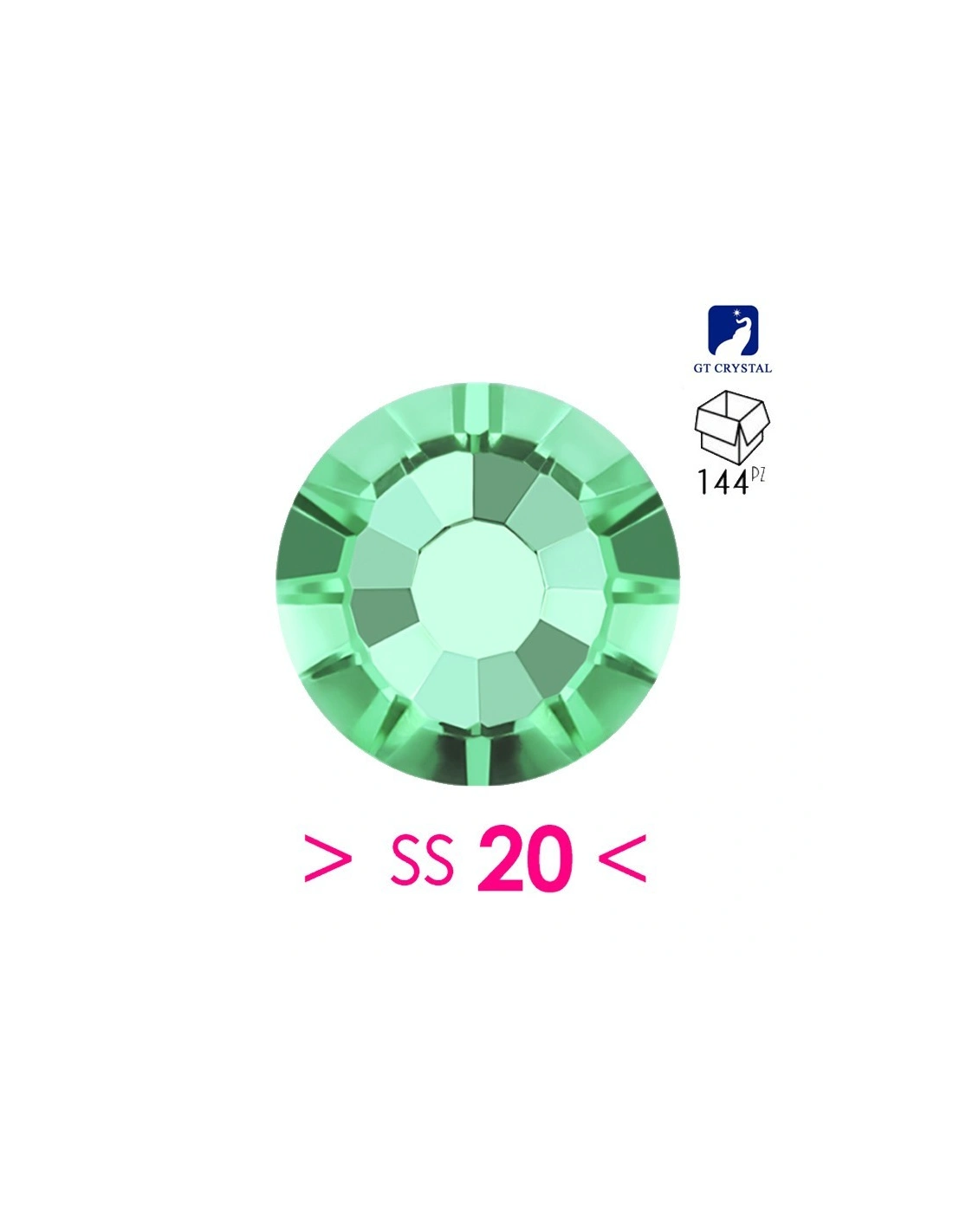 Strass GT Crystal Termoadesivo ss 20 Peridot - 144PZ  Rhinestones Hotfix