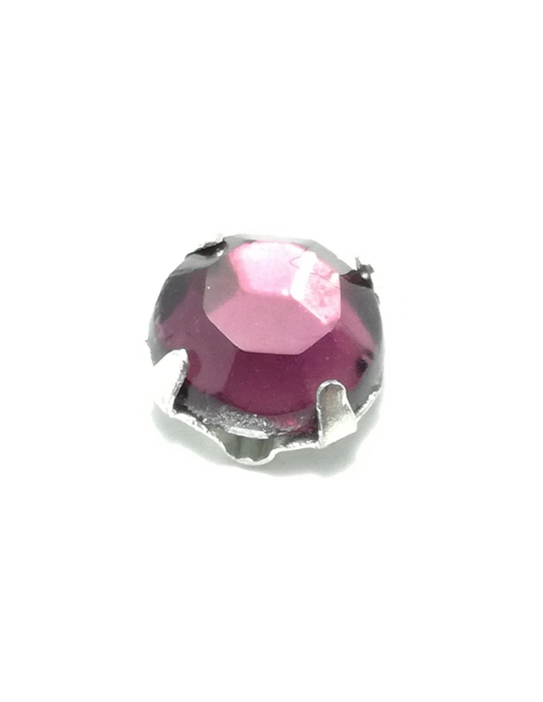 Rosetta GT Crystal ss 20 (mm 4,8) Amethyst-Silver - 48PZ - Pietre da cucire con castone