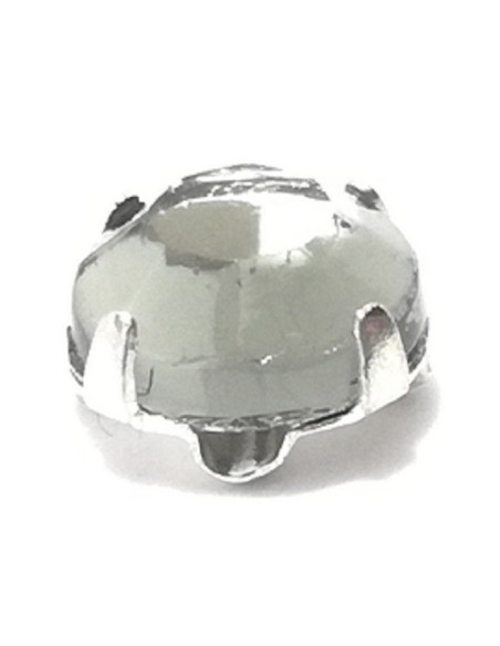 Roses GT Crystal ss 20 (mm 4,8)  Black Diamond-Silver - 48PCS - Stones to be sewn with setting