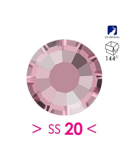 Strass GT Crystal Termoadesivo ss 20  Lt. Rose - 144PZ  Rhinestones Hotfix
