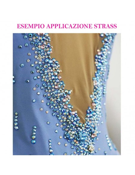 esempio applicazione Strass GT Crystal Termoadesivo ss 20  Capri blu - 144PZ  Rhinestones Hotfix esempio applicazione Strass GT Crystal Termoadesivo ss 20  Capri blu - 144PZ  Rhinestones Hotfix