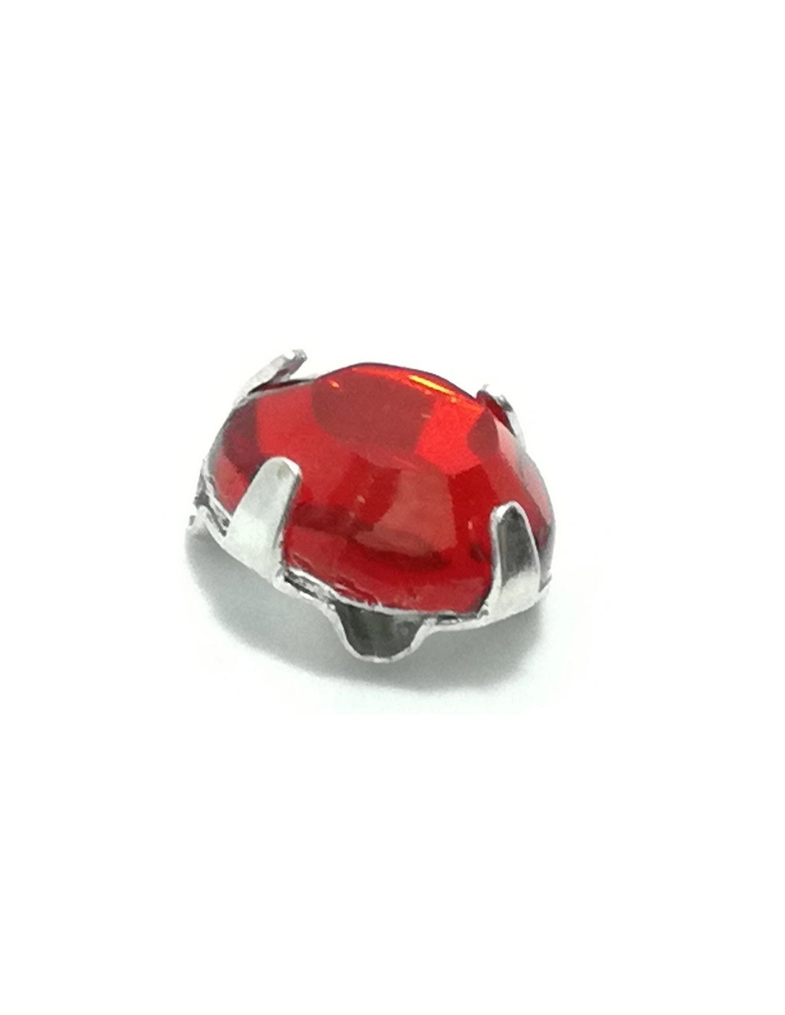 Roses GT Crystal ss 20 (mm 4,8) Light Siam-Silver - 48PCS - Stones to be sewn with setting