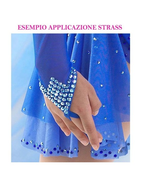Rhinestones Gt Crystal Hotfix ss 20  Aquamarine AB - 144 pcs - Hotfix Strass