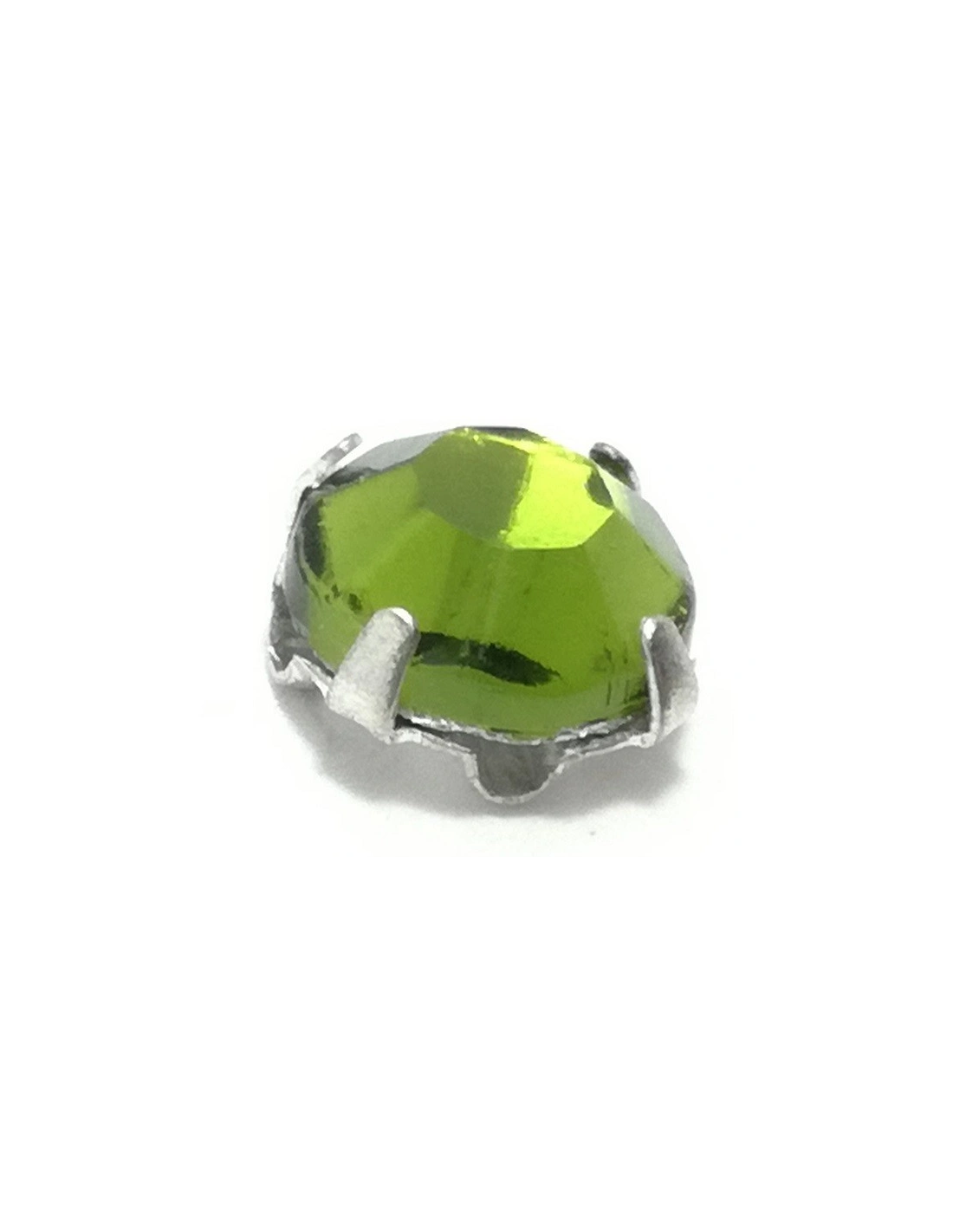 Roses GT Crystal ss 20 (mm 4,8) Olivine-Silver - 48PCS - Stones to be sewn with setting