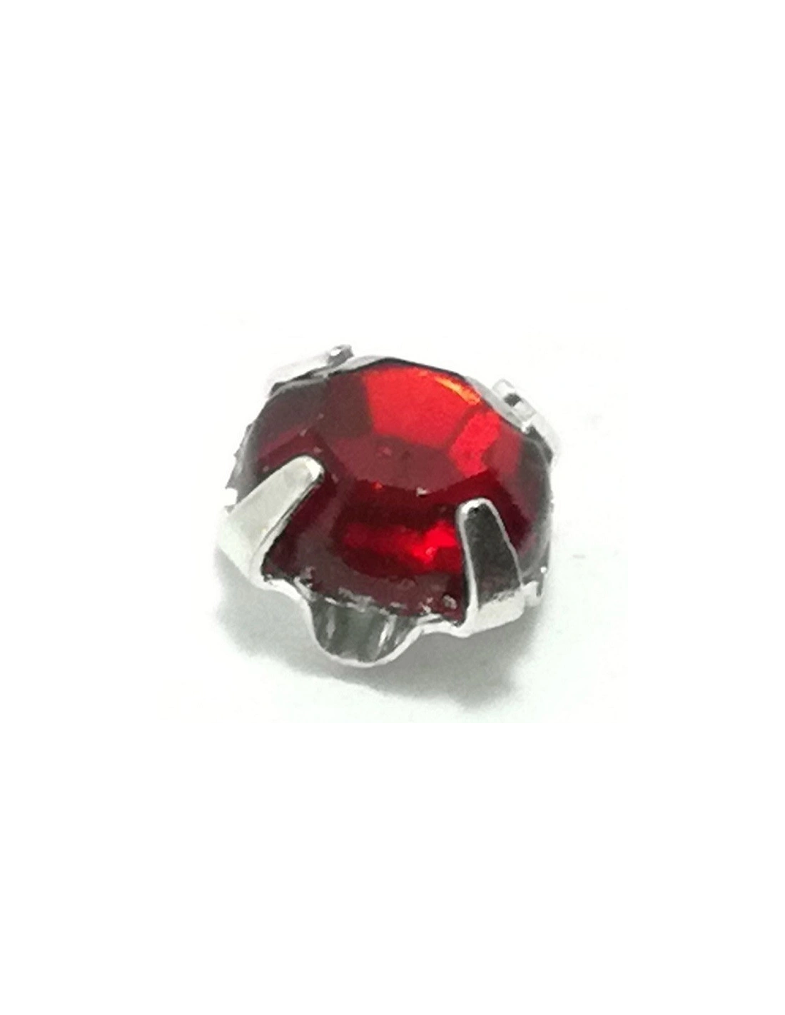 Rosetta GT Crystal ss 20 (mm 4,8) Siam-Silver - 48PZ - Pietre da cucire con castone