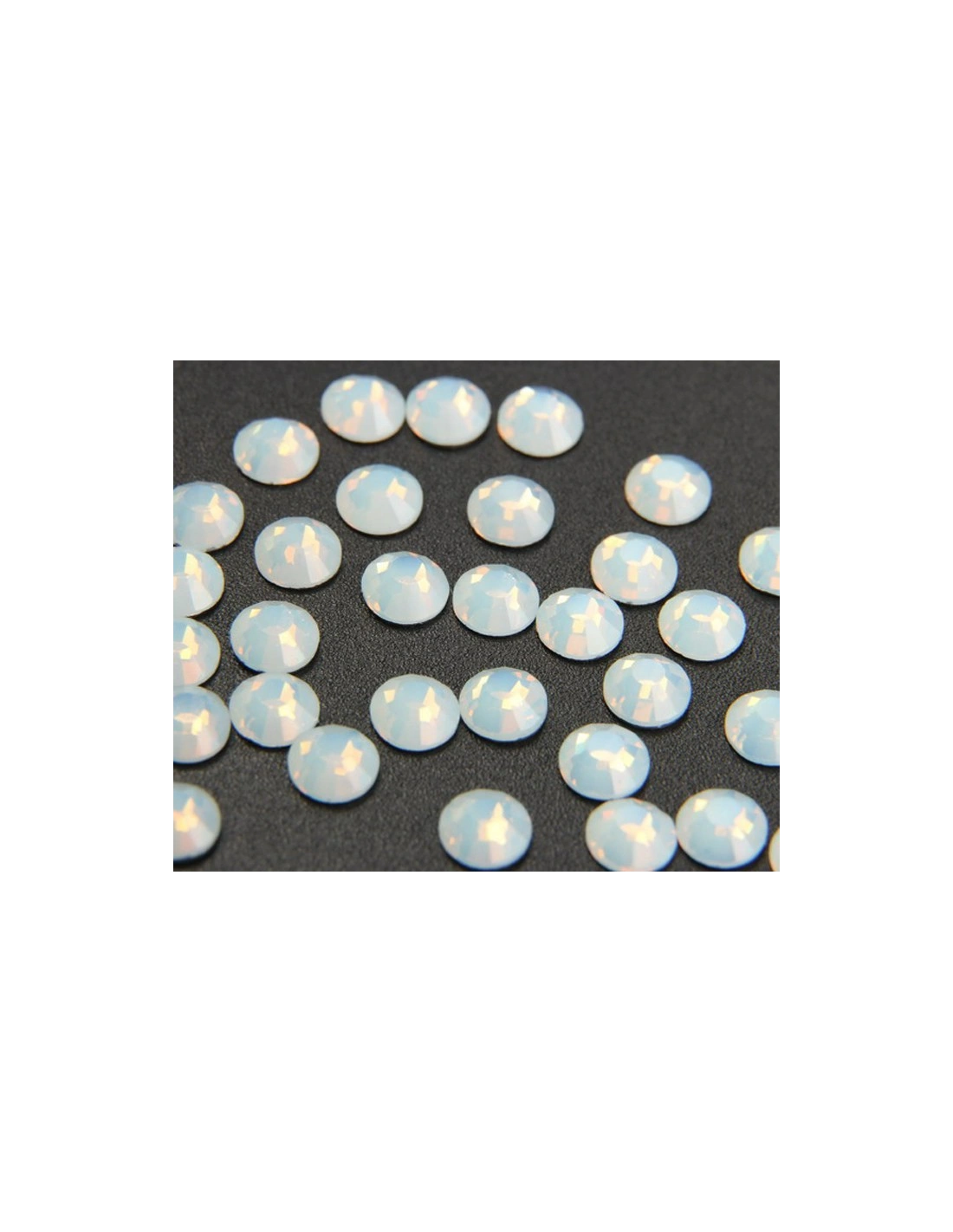 Strass Rhinestones GT Crystal Termoadesivi Hotfix ss 20 White Opal - 144PZ
