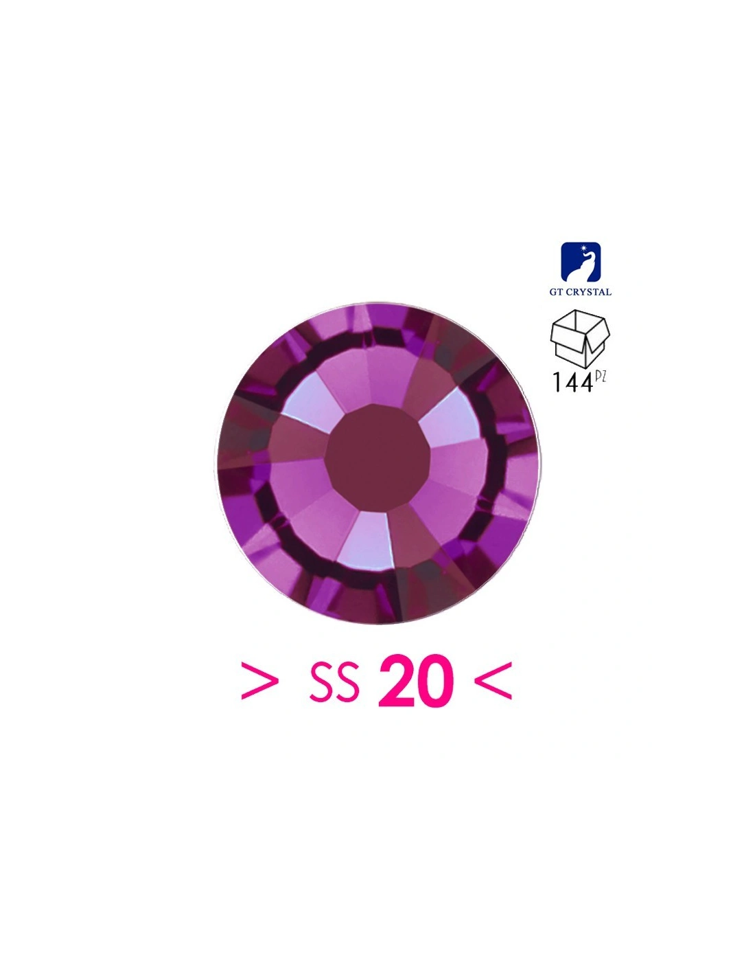 Strass Rhinestones  GT Crystal Termoadesivi Hotfix ss 20 Amethyst