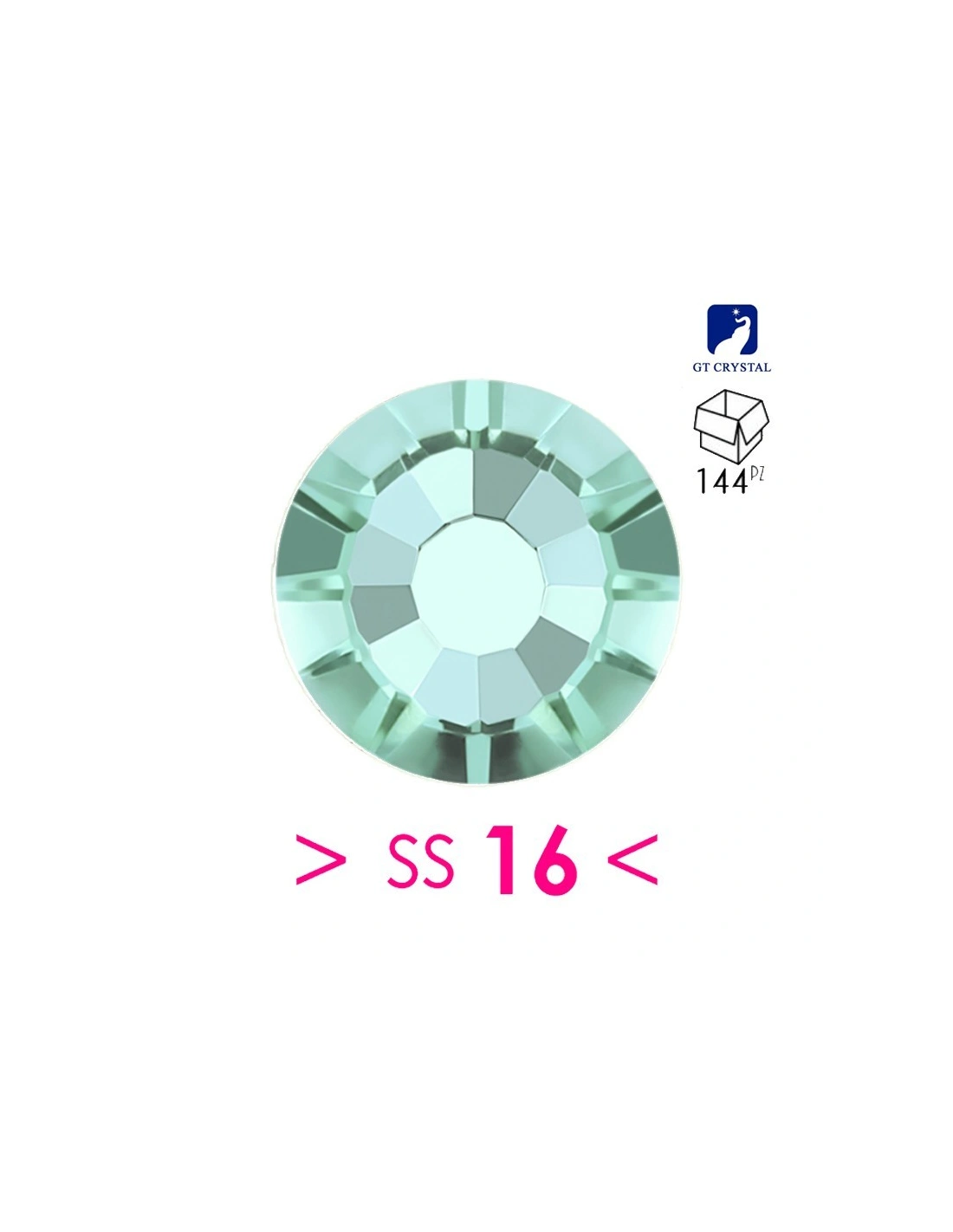 Rhinestones Gt Crystal Hotfix ss 16  Chrysolite -  144 pcs - Hotfix Strass