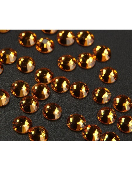 Rhinestones Gt Crystal Hotfix ss 12 Topaz - 144 pcs - Hotfix Strass