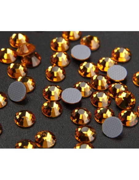 Rhinestones Strass GT Crystal Termoadesivo ss 30 Topaz - 144PZ Hotfix