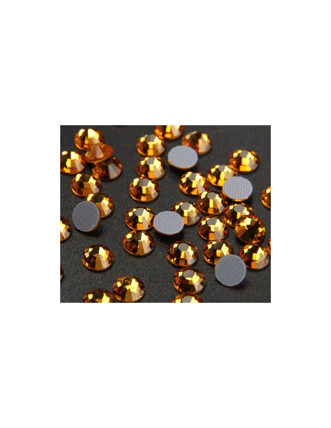 Rhinestones Gt Crystal Hotfix ss 30 Topaz- 144 pcs - Hotfix Strass