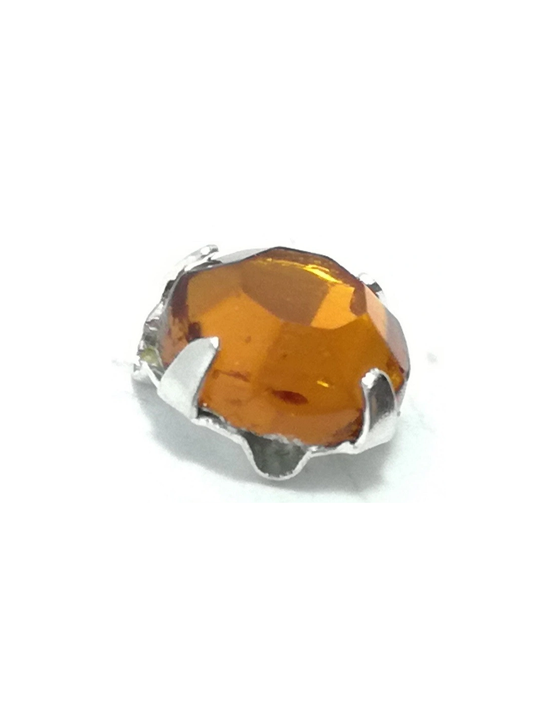 Roses GT Crystal ss 30 (mm 6,5) Topaz-Silver - 24PCS - Stones to be sewn with setting
