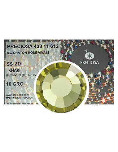 Preciosa Rhinestones Hotfix ss 20 Khaki - 1440 pcs