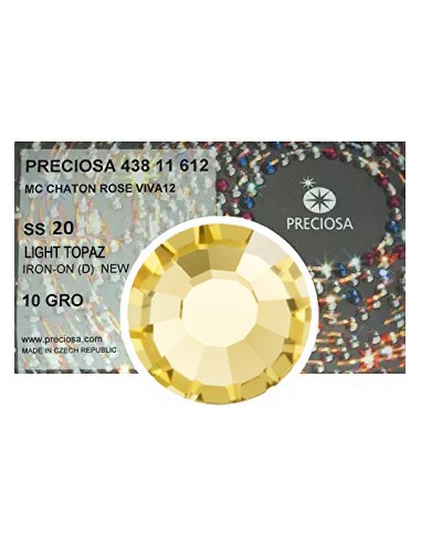 Preciosa Strass  Termoadesivi ss 20 Light Topaz - 1440 pz