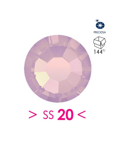 Preciosa Strass Rhinestones Termoadesivi hotfix ss 20 Rose Opal - 144PZ