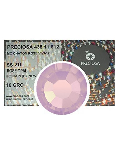 Preciosa Rhinestones Hotfix ss 20 Rose Opal - 1440 pcs