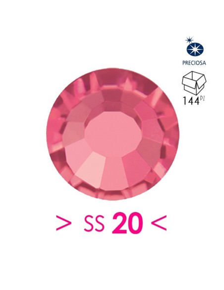 Rhinestones Preciosa Hotfix ss 20 Indian Pink - 144 pcs