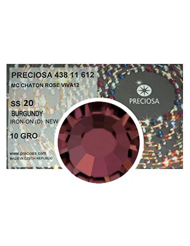 Preciosa Rhinestones Hotfix ss 20 Burgundy - 1440 pcs