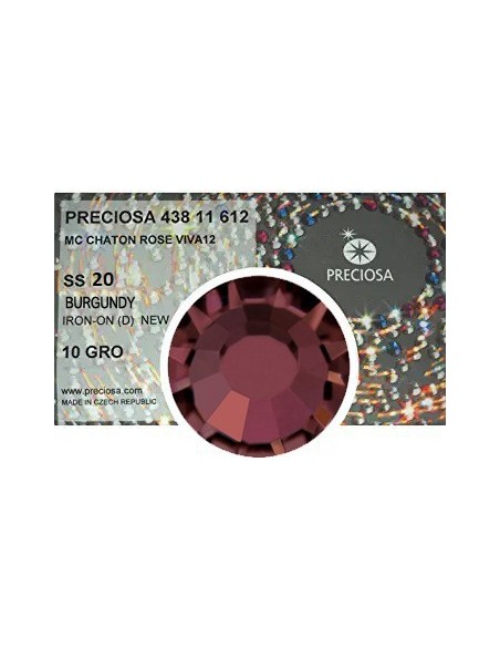 Preciosa Rhinestones Hotfix ss 20 Burgundy - 1440 pcs