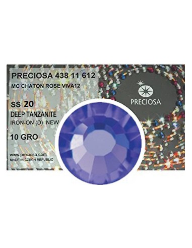 Preciosa Strass  Termoadesivi ss 20 Deep Tanzanite - 1440 pz