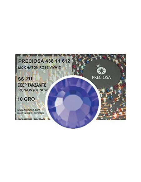 Preciosa Strass  Termoadesivi ss 20 Deep Tanzanite - 1440 pz