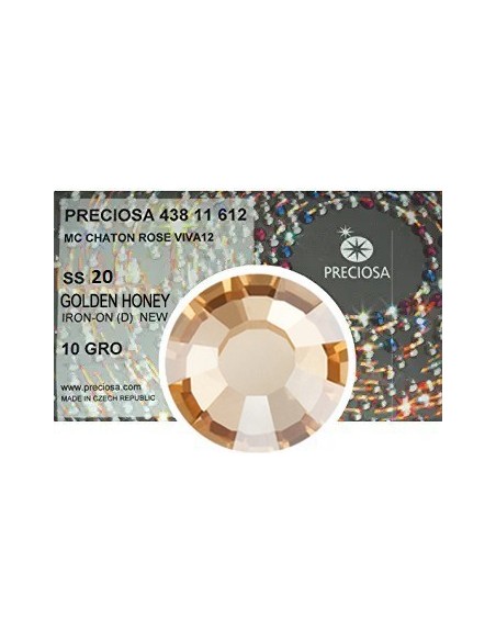 Preciosa Rhinestones Hotfix ss 20 Golden Honey - 1440 pcs