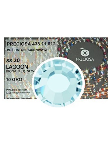 Preciosa Strass Termoadesivi ss 20 Lagoon- 1440 pz