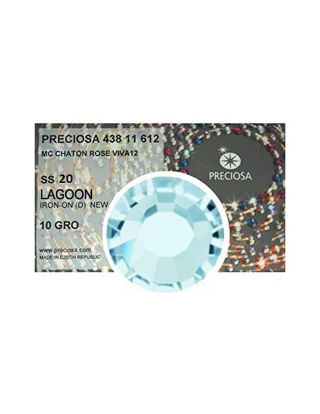 Preciosa Strass Termoadesivi ss 20 Lagoon- 1440 pz