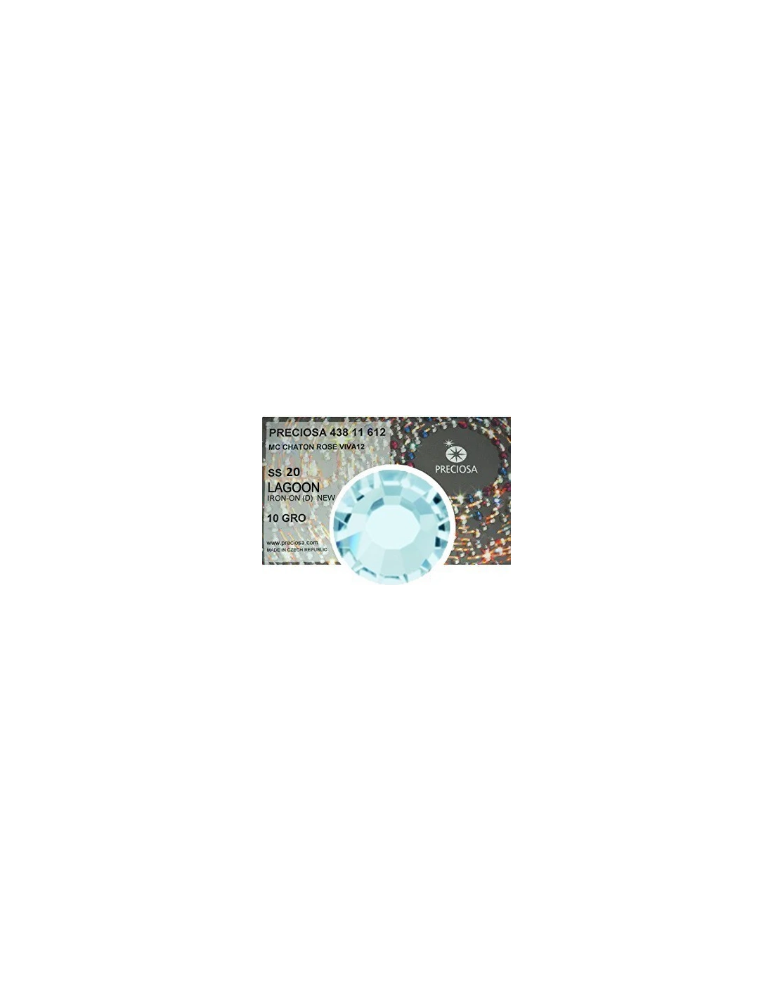 Preciosa Rhinestones Hotfix ss 20 Lagoon - 1440 pcs