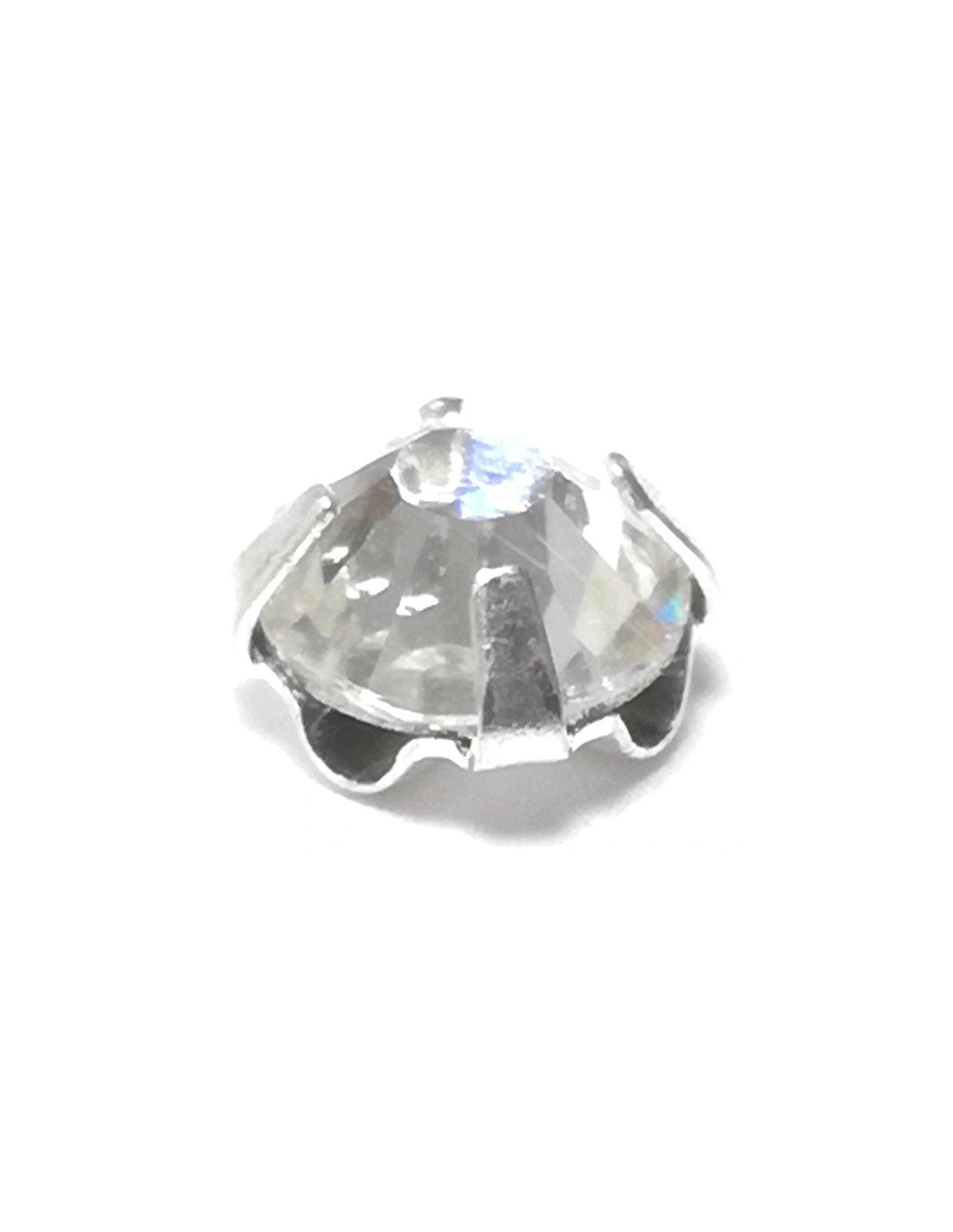 Rosetta Preciosa ss 20 (mm 4,80) Crystal-Silver - 48PZ - Pietre da cucire con castone