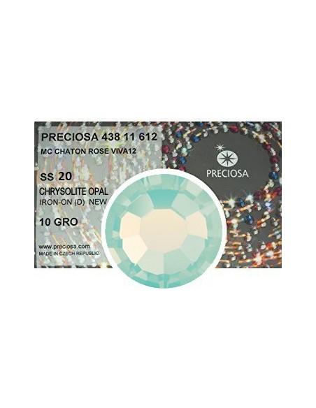 Preciosa Rhinestones Hotfix ss 20 Chrysolyte Opal - 1440 pcs