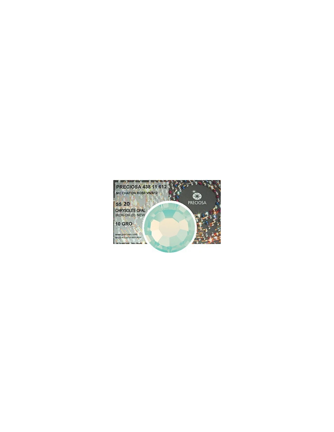 Preciosa Rhinestones Hotfix ss 20 Chrysolyte Opal - 1440 pcs
