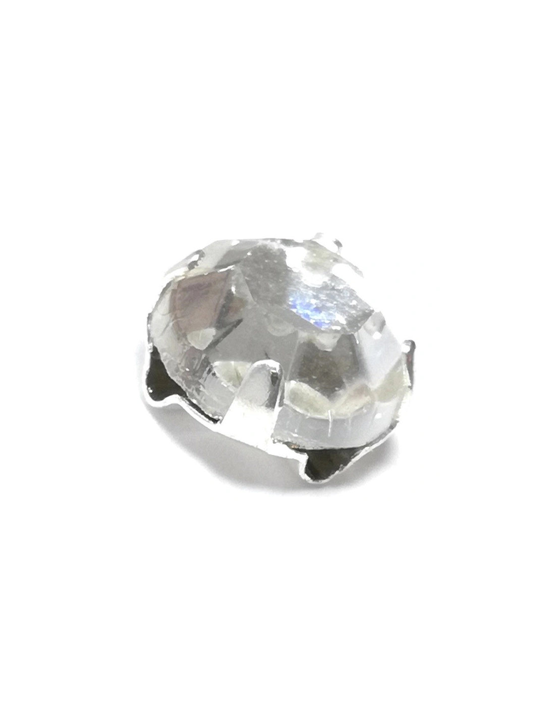 Rosetta Preciosa ss 30Crystal-Silver - 24PZ - Pietre da cucire con castone
