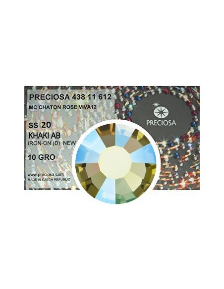 Preciosa Rhinestones Hotfix ss 20 Khaki AB - 1440 pcs