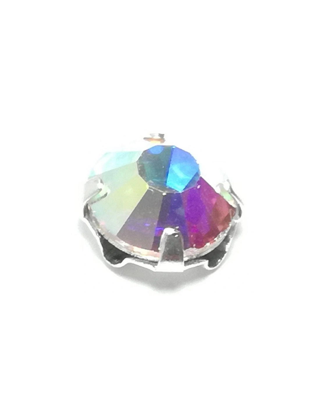 Rosetta Preciosa ss 34 Crystal AB-Silver - 24PZ - Pietre da cucire con castone