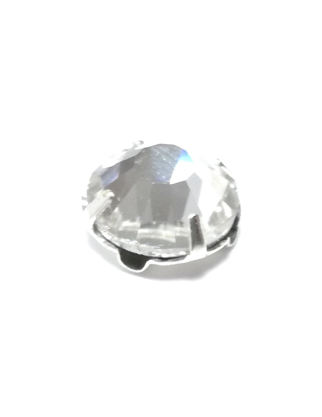 Rosetta Preciosa ss 34  Crystal-Silver - 24PZ - Pietre da cucire con castone