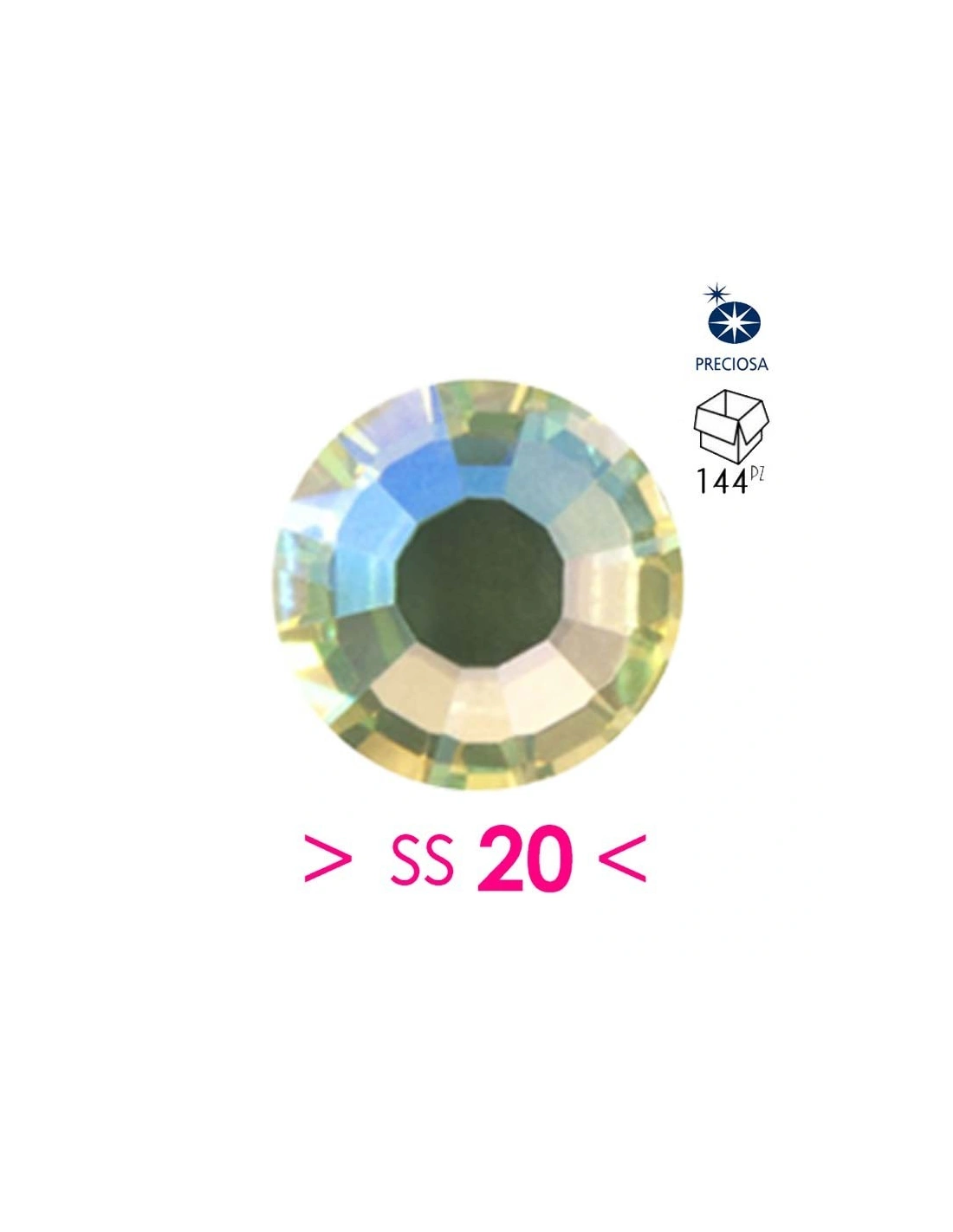 Rhinestones Preciosa  Hotfix ss 20 Jonquil AB - 144 pcs