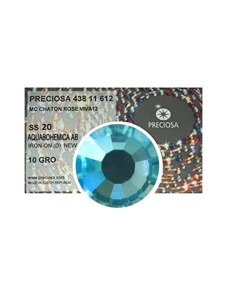 Preciosa Rhinestones Hotfix ss 20 Aqua Bohemica  AB - 1440 pcs Preciosa Rhinestones Hotfix ss 20 Aqua Bohemica  AB - 1440 pcs