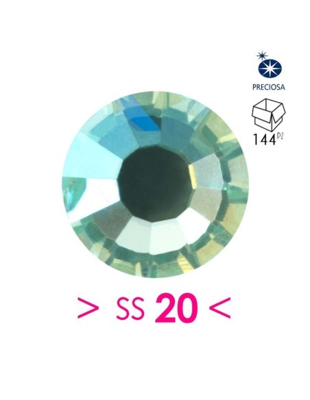 Preciosa Strass Rhinestones Termoadesivi Hotfix ss 20 Chrysolite AB - 144PZ