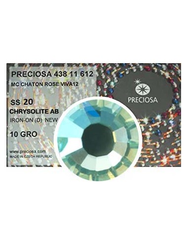 Preciosa Rhinestones Hotfix ss 20 Chrysolite AB - 1440 pcs