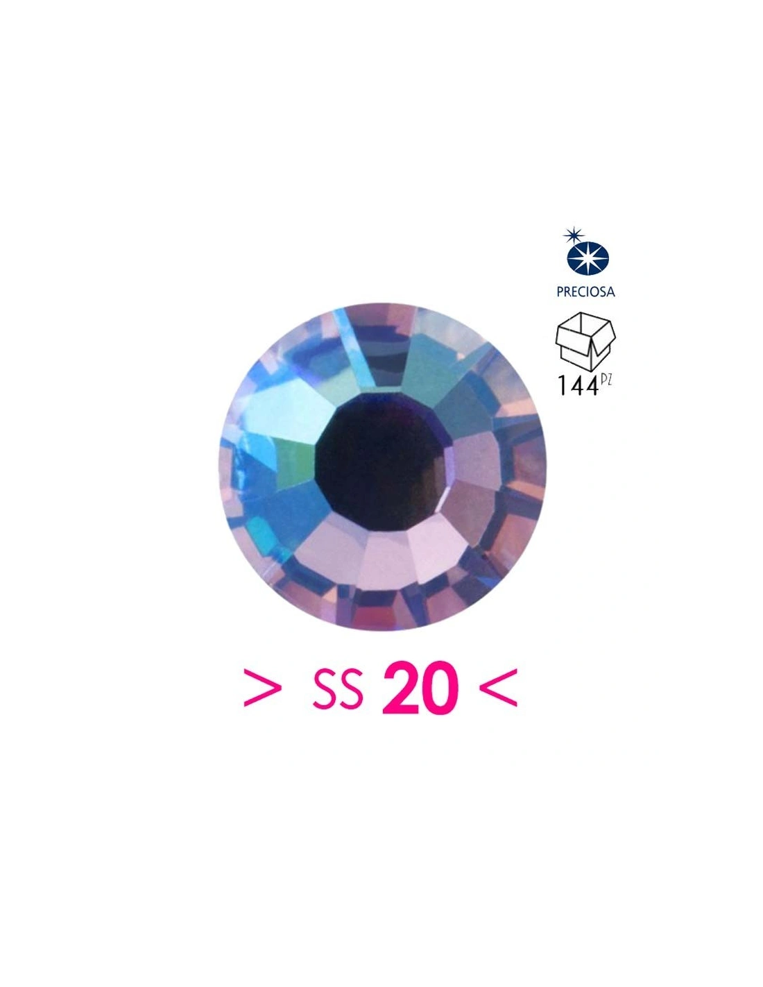 Rhinestones   Hotfix ss 20 Violet AB - 144 pcs